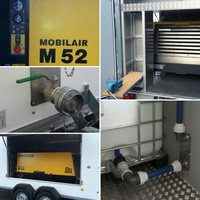 Mal ein etwas anderer Auftrag: Aggregateanhänger mit Grosskompressor, Stromerzeuger und Wassertank für die Inkrustationsbeseitigung mittels Impulsverfahren ausgeliefert - Dank unserer 3D-CAD-Planung passten Platzaufteilung wie Gewichtsverteilung perfekt wie mit unserem Auftraggeber abgesprochen