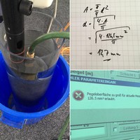 Dichtheitsprüfung von Abwassersystemen auf Betankungsanlagen nach TRwS DWA-A 781 stellt hohe Anforderungen an die Messtechnik - der geringe erlaubte Wasserverlust ist mit unserer optischen Pegelprüfsonde des Systems ROHRTEST-4 messbar